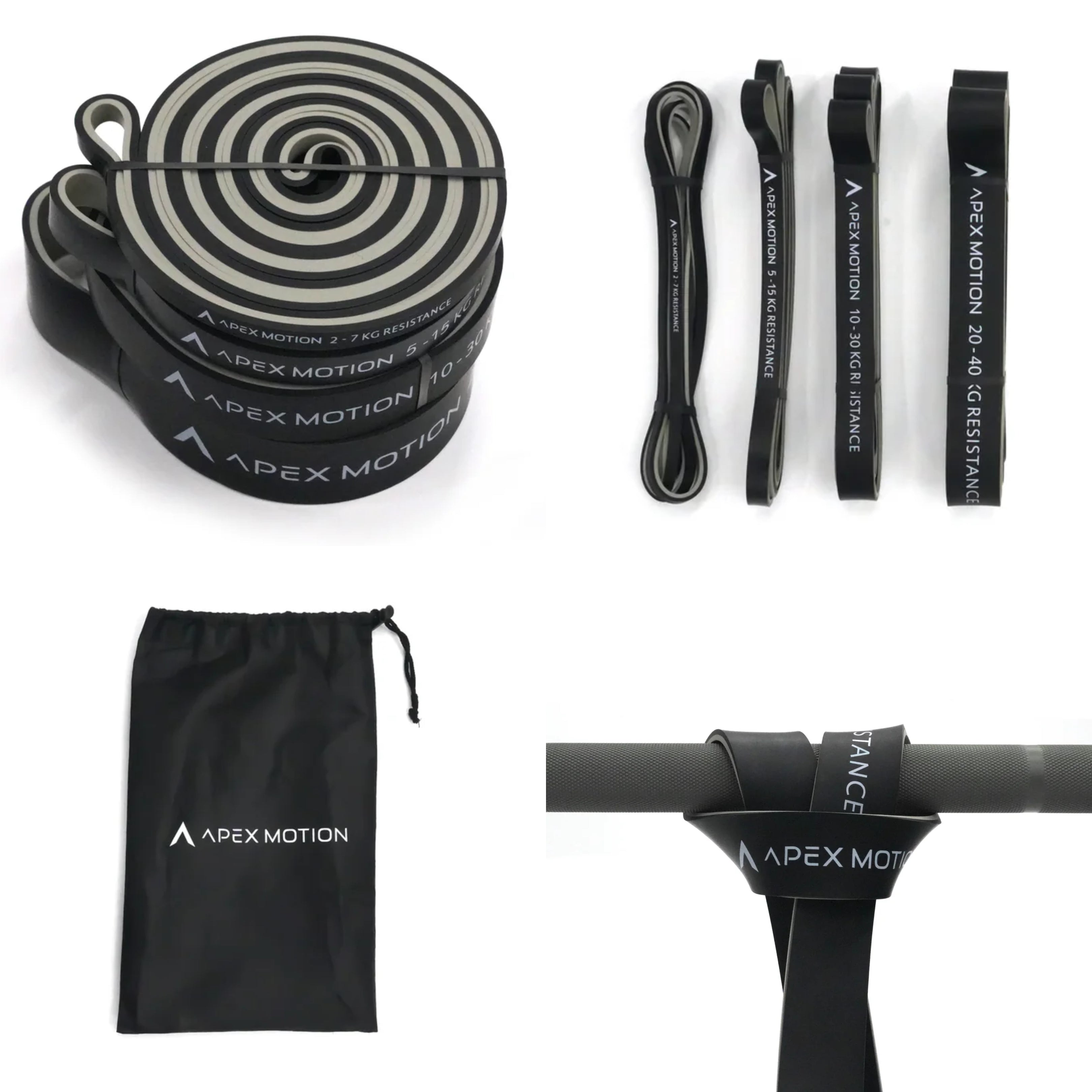 Premium Resistance Bands 4 Delige Set