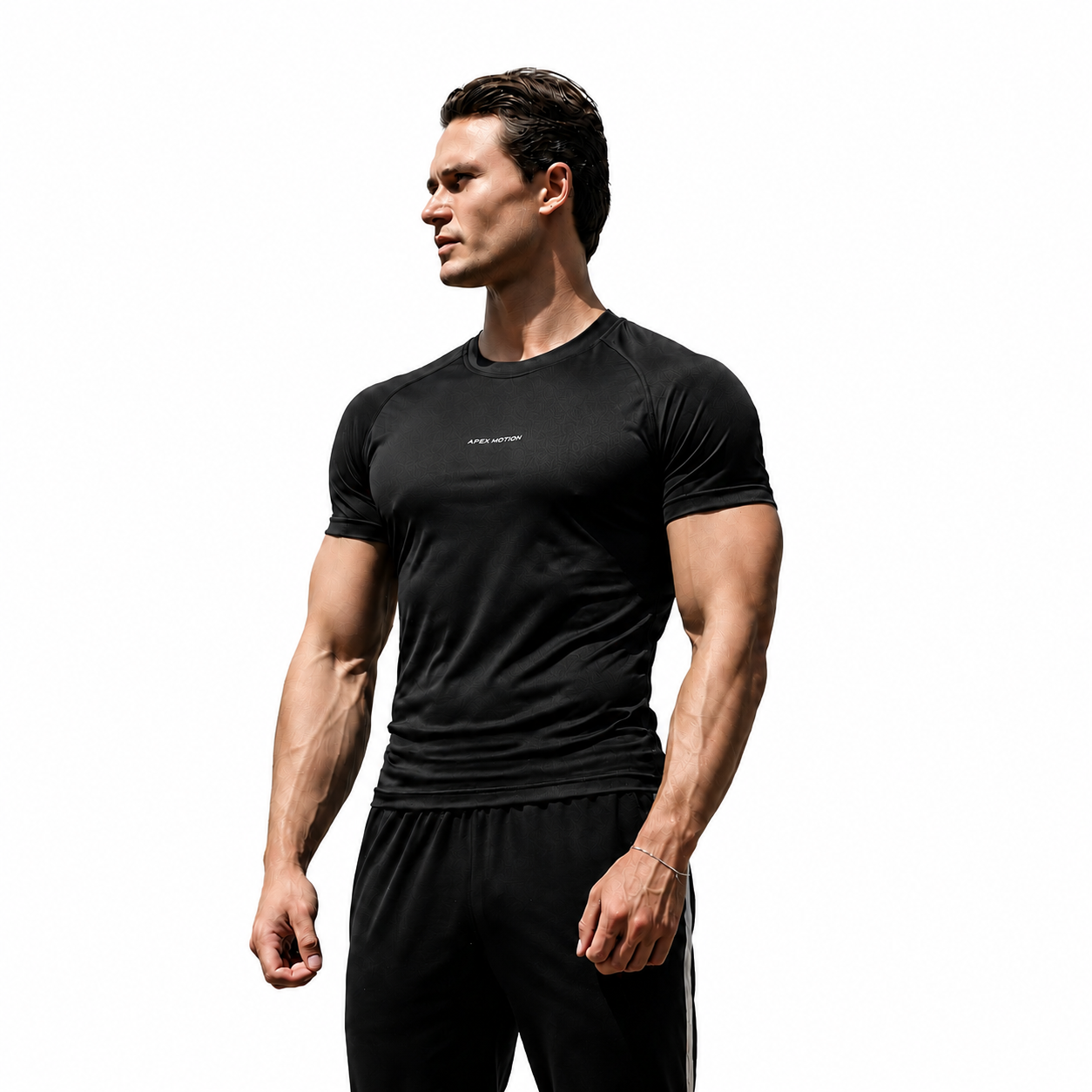 Slim Fit Performance Shirt Zwart